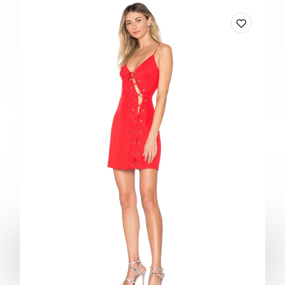 Revolve red mini dress